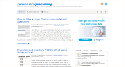 Desktop Screenshot of linearprogramming.info
